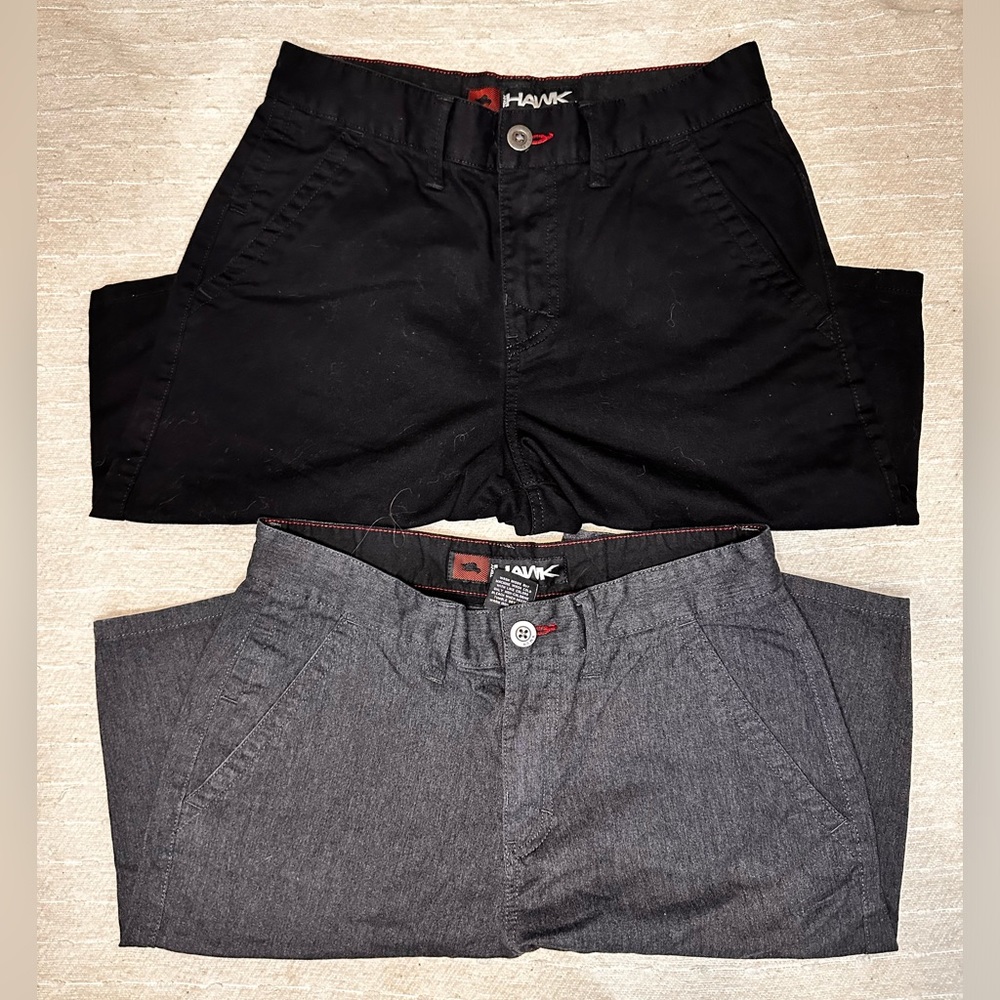 2 PAIRS TONY HAWK SHORTS Gray & Black Size 29 - Picture 1 of 7